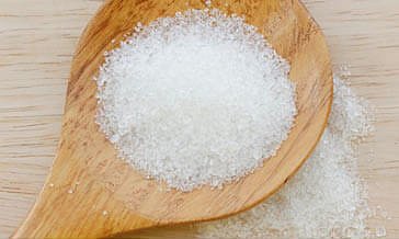 Sugar on spoon